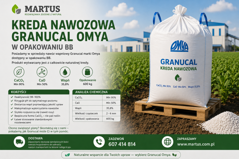 Kreda nawozowa Granucal Omya w opakowaniu BB - zdjęcie 1
