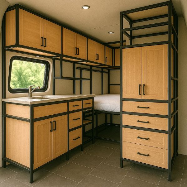 Wyposażenie meble do kampera na wymiar - Camper furniture Food truck - zdjęcie 5