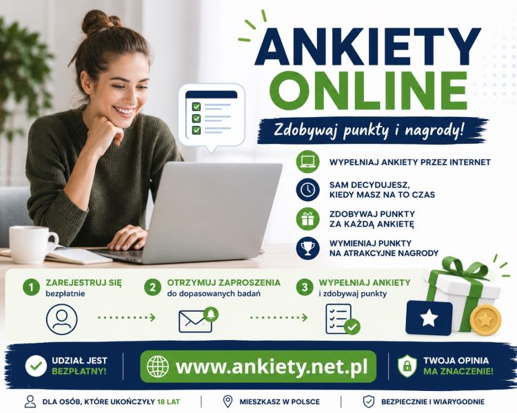 Wypełniaj ankiety online i zdobywaj nagrody – respondenci-cała Polska - zdjęcie 1