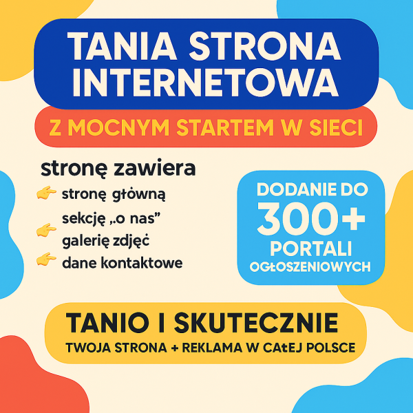 Tania strona internetowa z mocnym startem w sieci - zdjęcie 1