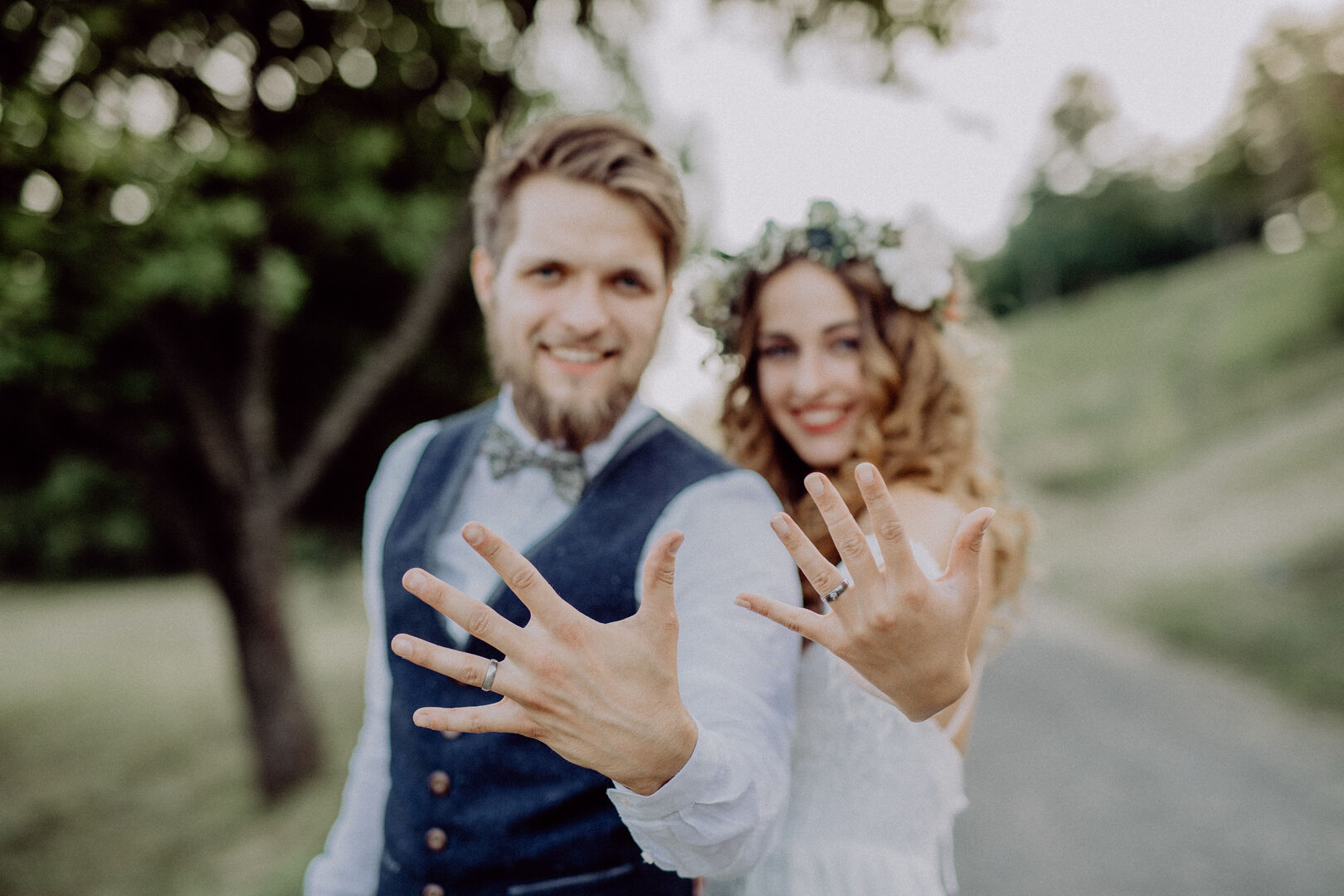 Frisch verheiratetes Paar