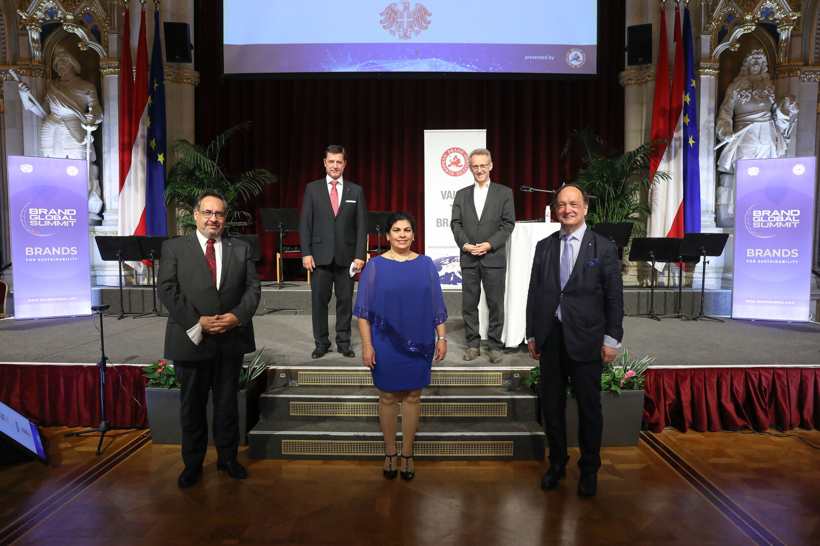 Gästeempfang bei der Gala