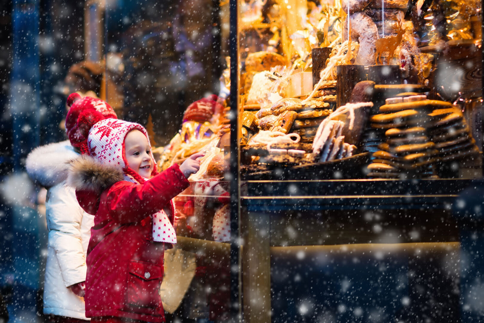 Kinder am Christkindlmarkt
