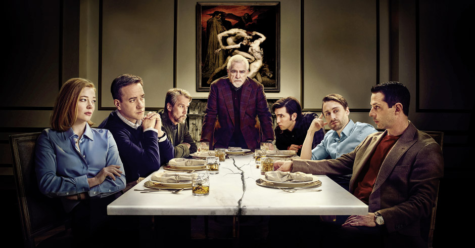 Familienszene Serie "Succession"