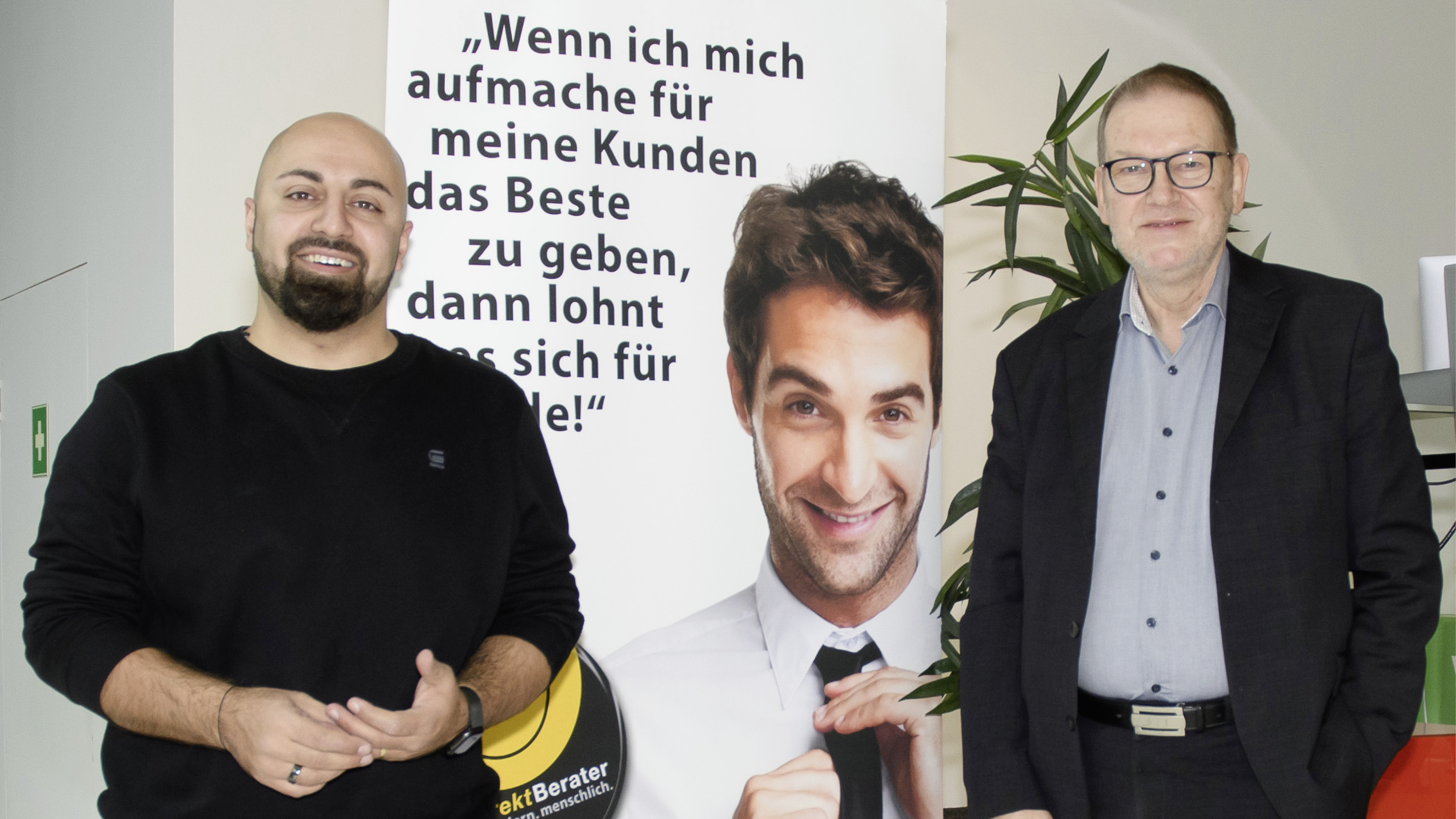 Ali Mahlodji mit WK-Obmann Karl Breuer