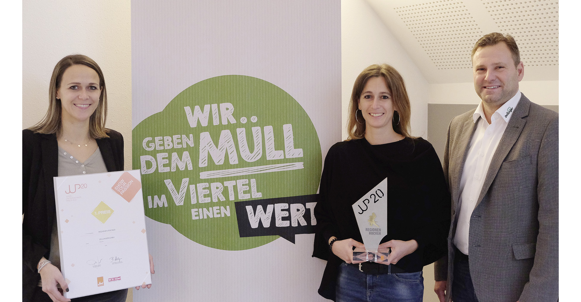 Theresa Zellinger-Orgler, Elisabeth Humer und Jürgen Humer