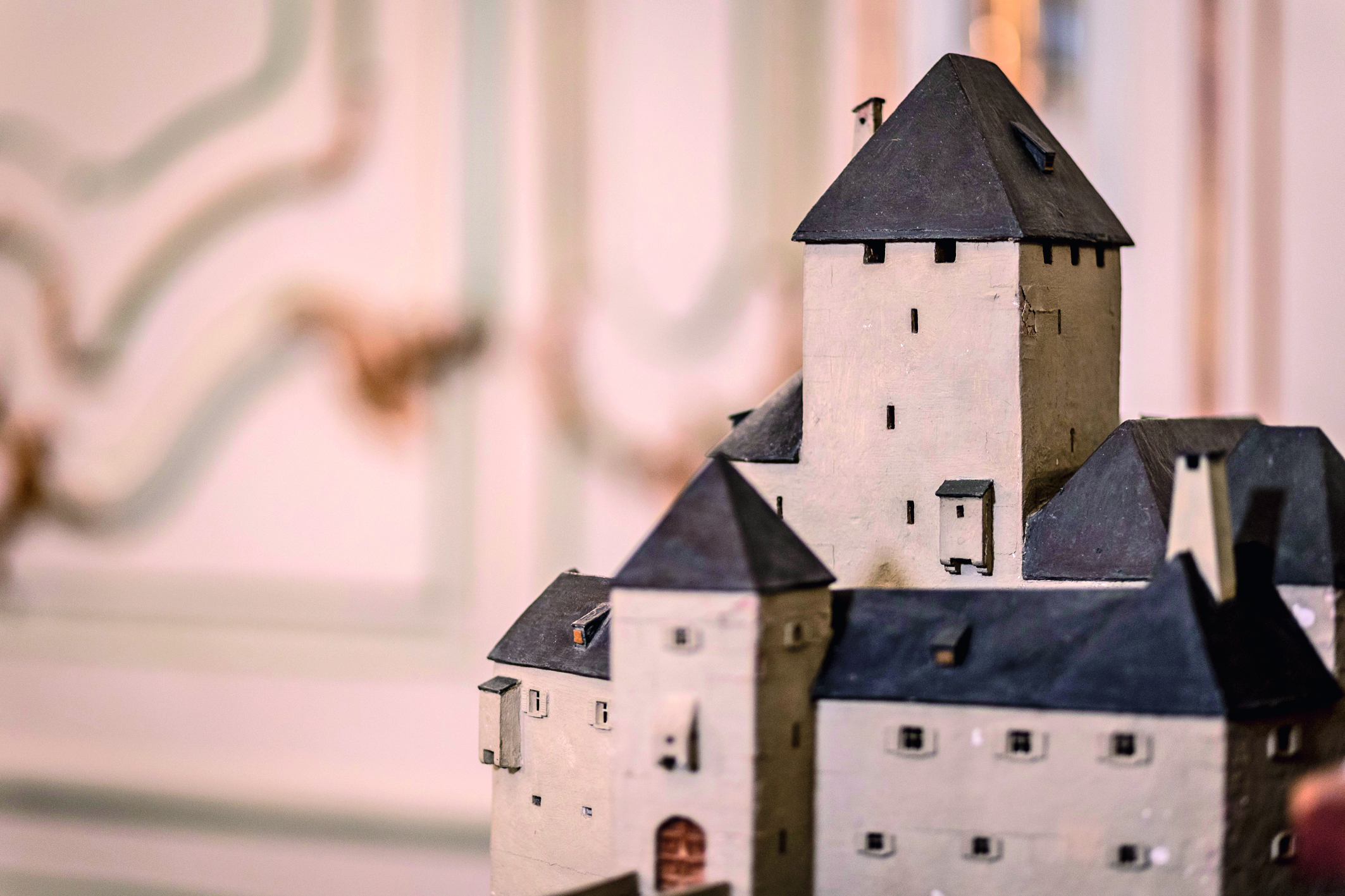 Das Modell einer steirischen Burg