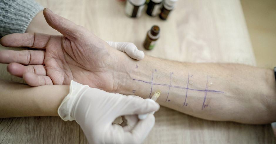 Haut-Prick-Test