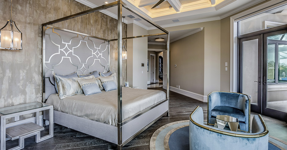 Schlafzimmer silber