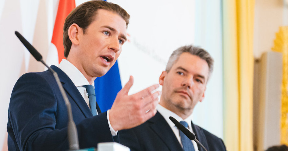 Bundeskanzler Kurz und Innenminister Nehammer