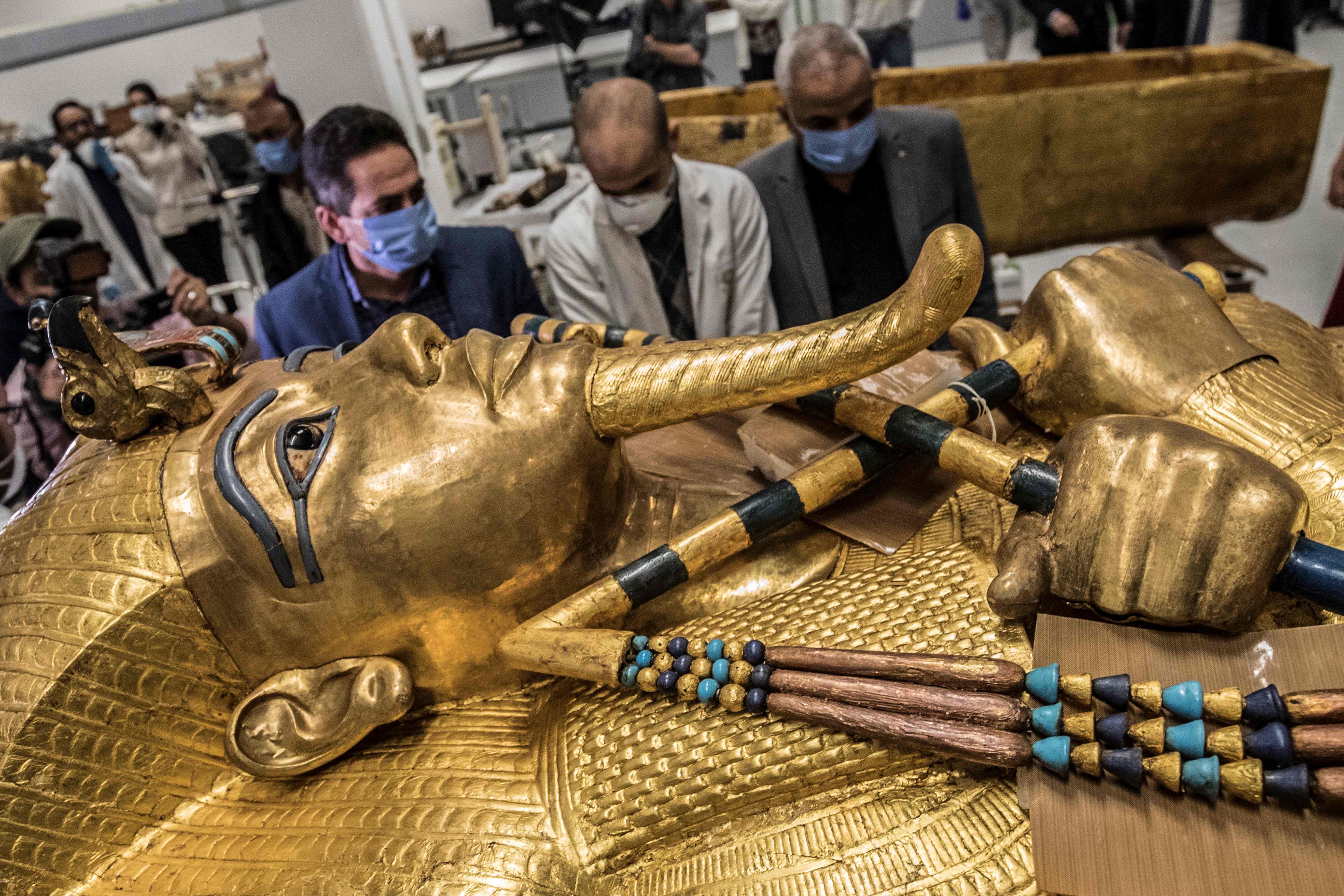 Tutanchamuns berühmte Totenmaske | Credit: KHALED DESOUKI / AFP / picturedesk.com