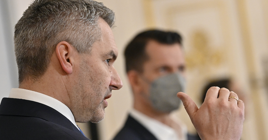 Karl Nehammer und Wolfgang Mückstein