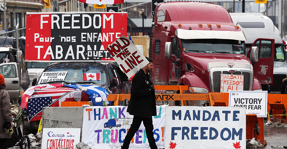 In Ottawa blockieren Trucker die Straßen