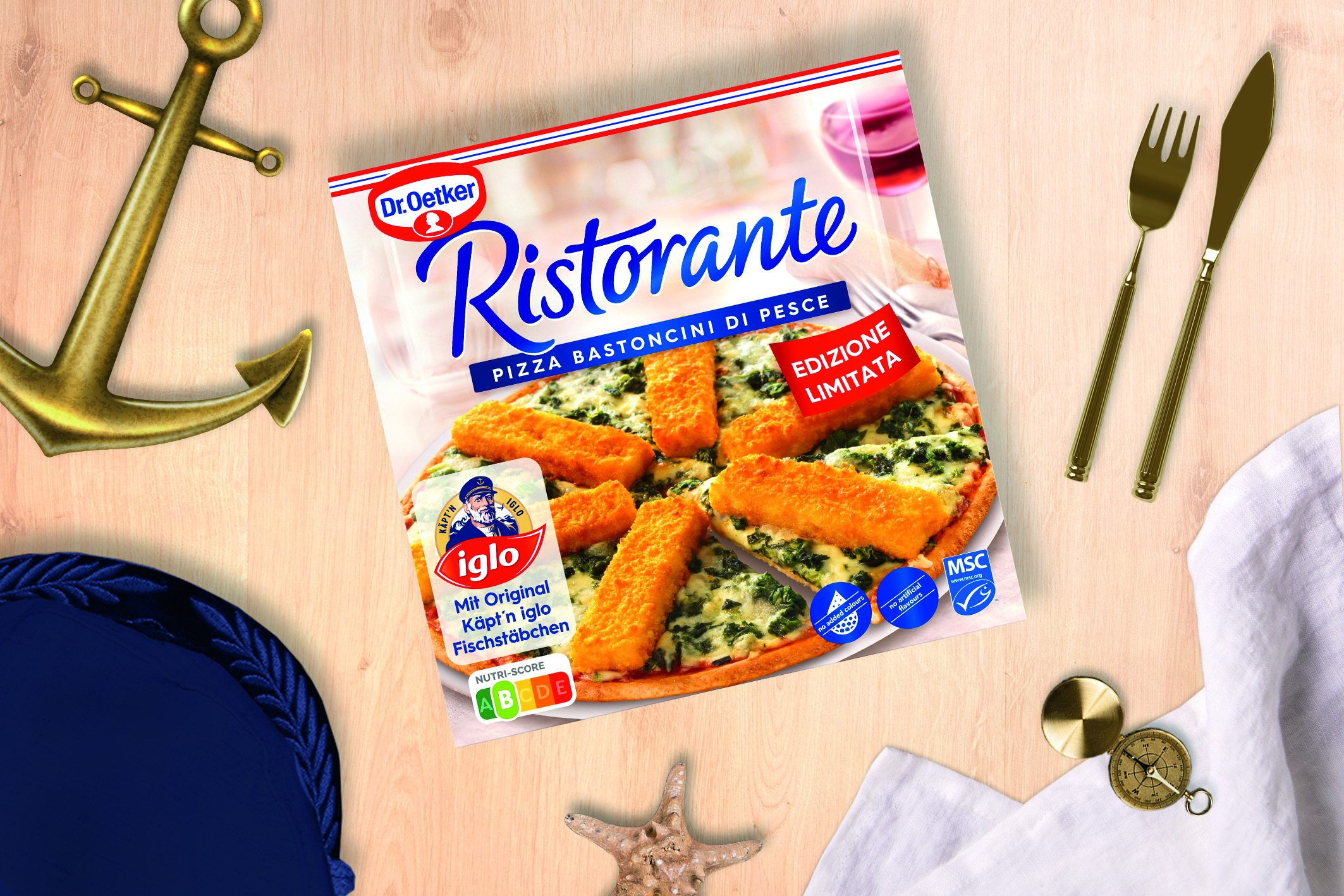 Fischstäbchenpizza