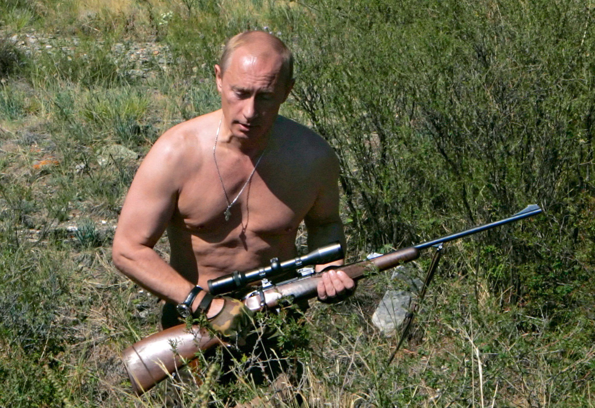 Putin mit Jagdgewehr