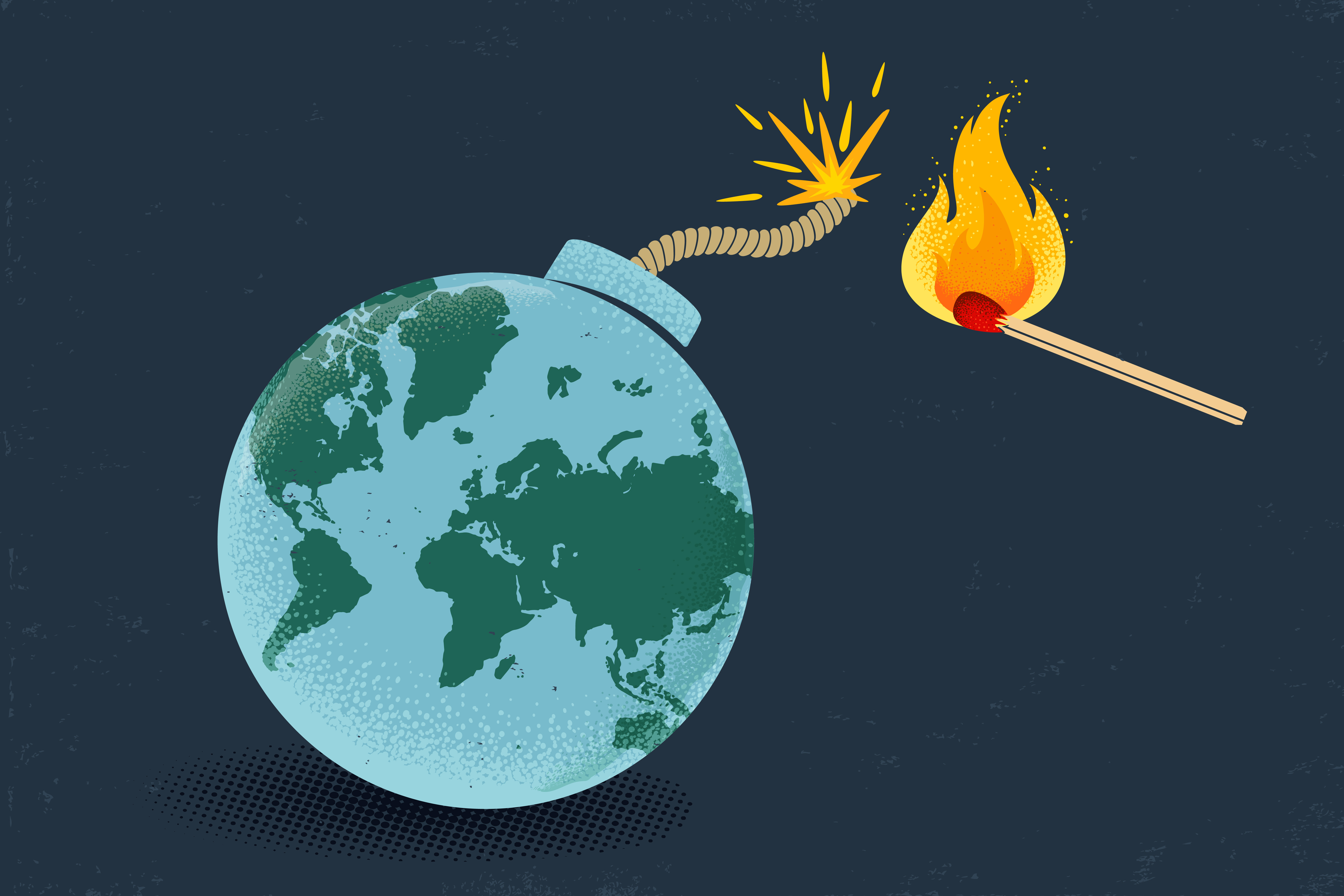 Krieg, Pandemie, Klimawandel, Inflation | Credit: iStock.com/serazetdinov