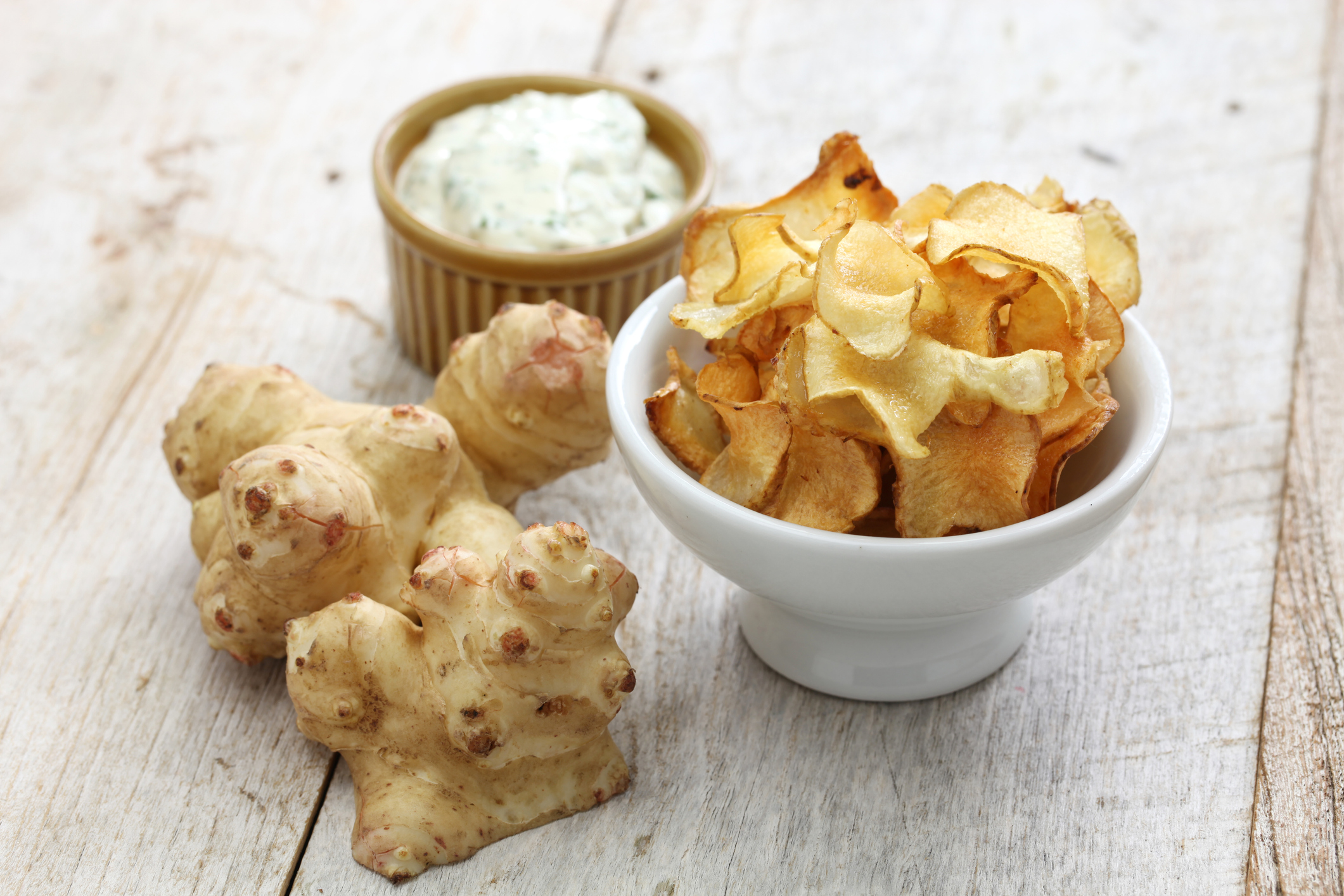 Topinambur-Chips