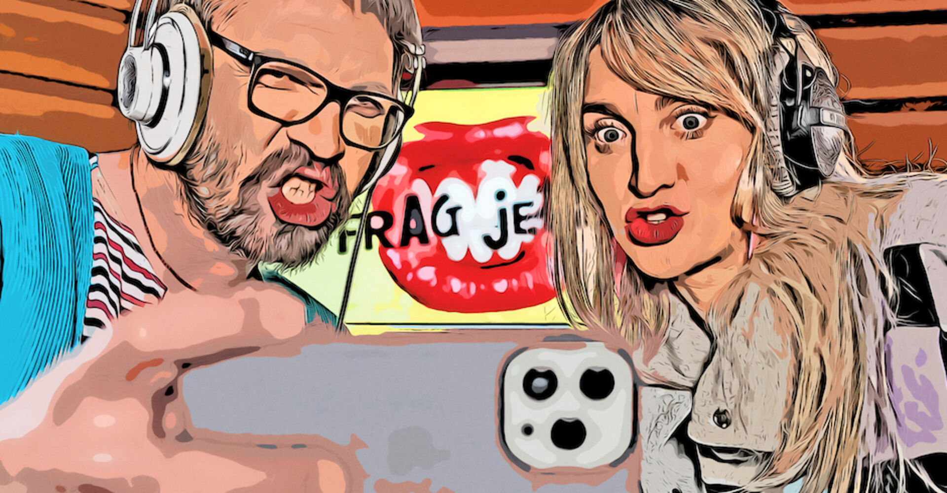 Theater-Moderatoren der Sendung „Frag jetzt!“ | Credit: David Pujadas-Bosch