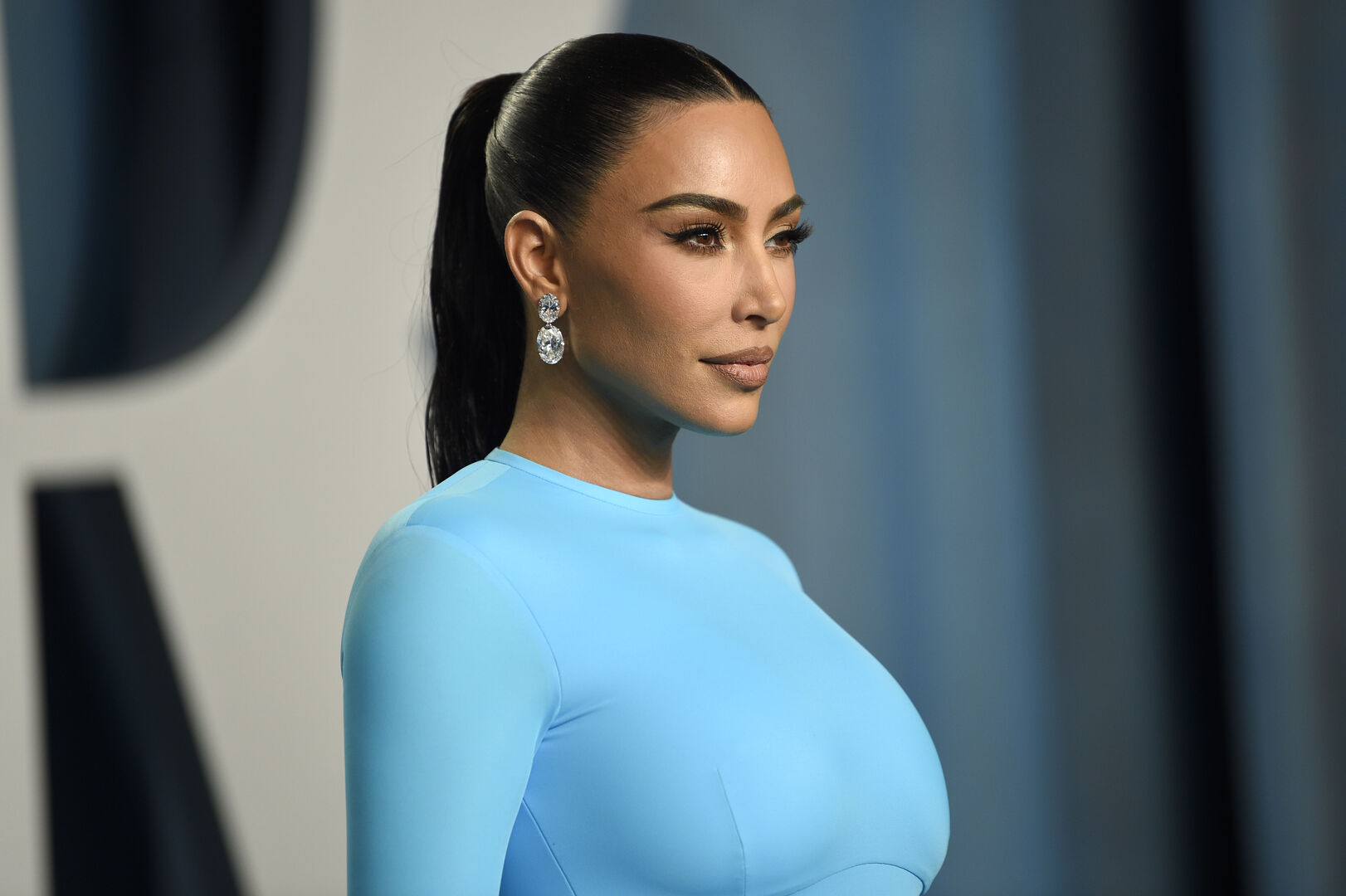 Kim Kardashian auf der Vanity Fair Oscar Party.