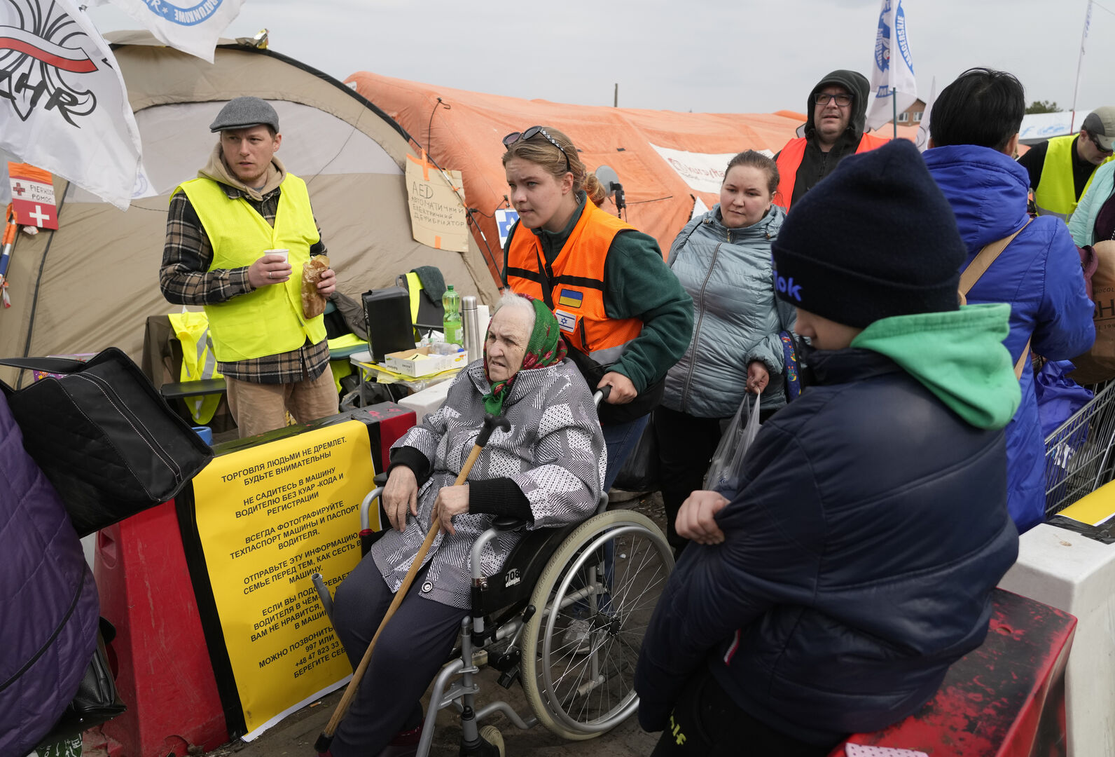 Flüchtlinge an der polnischen Grenze | Credit: Sergei Grits / AP / picturedesk.com
