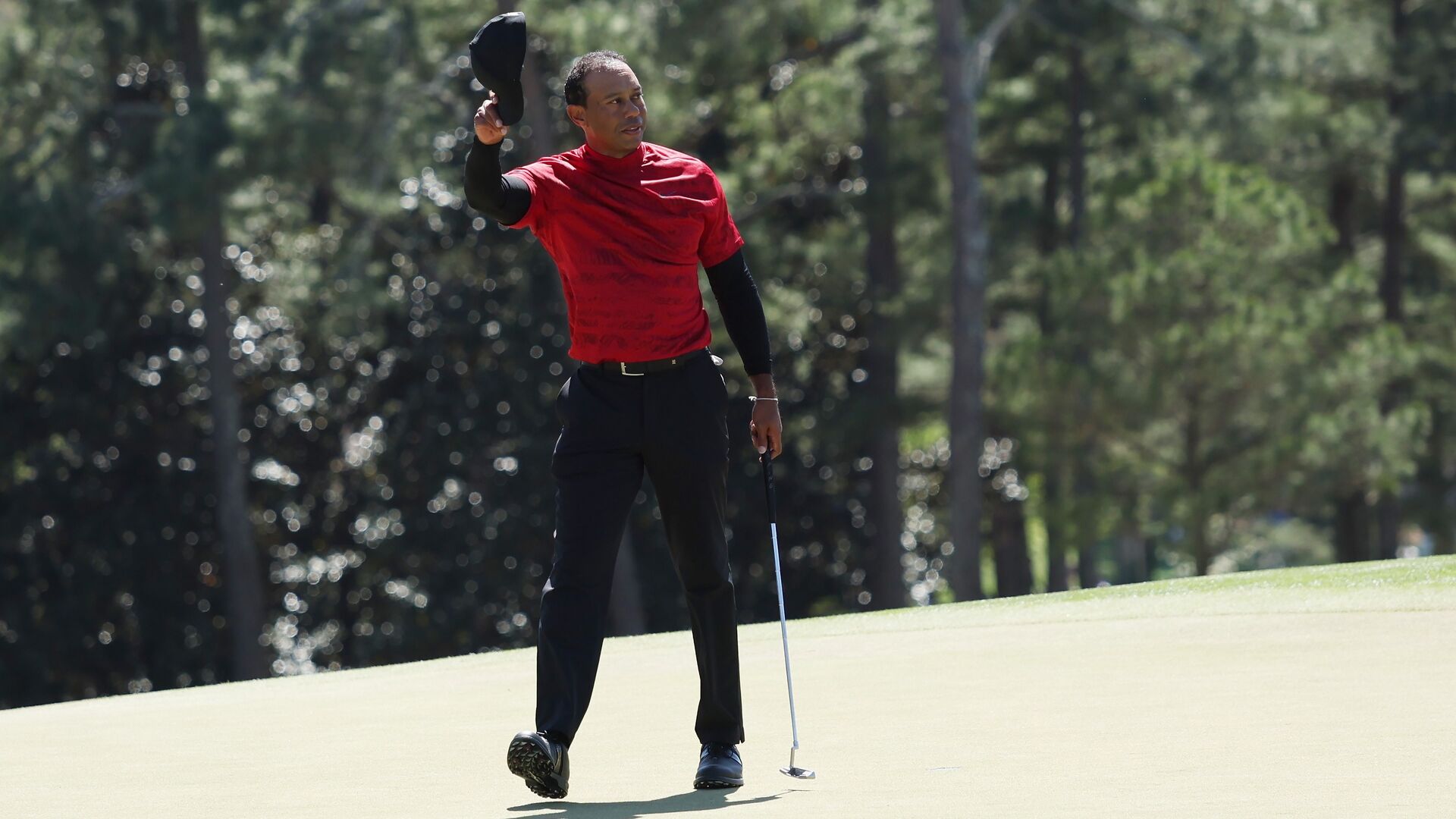 Tiger Woods am Golfplatz