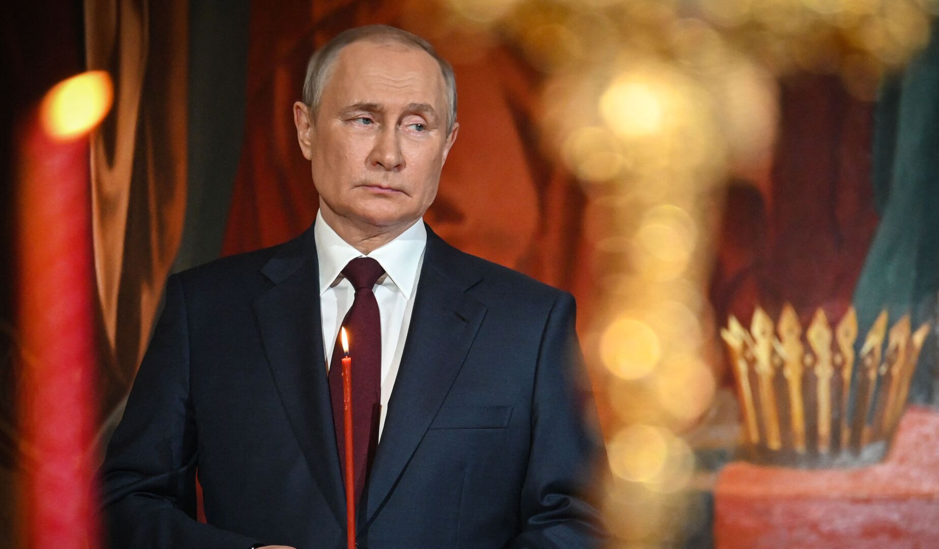 Putin zu Ostern 2022 | Credit: ALEXANDER NEMENOV / AFP / picturedesk.com