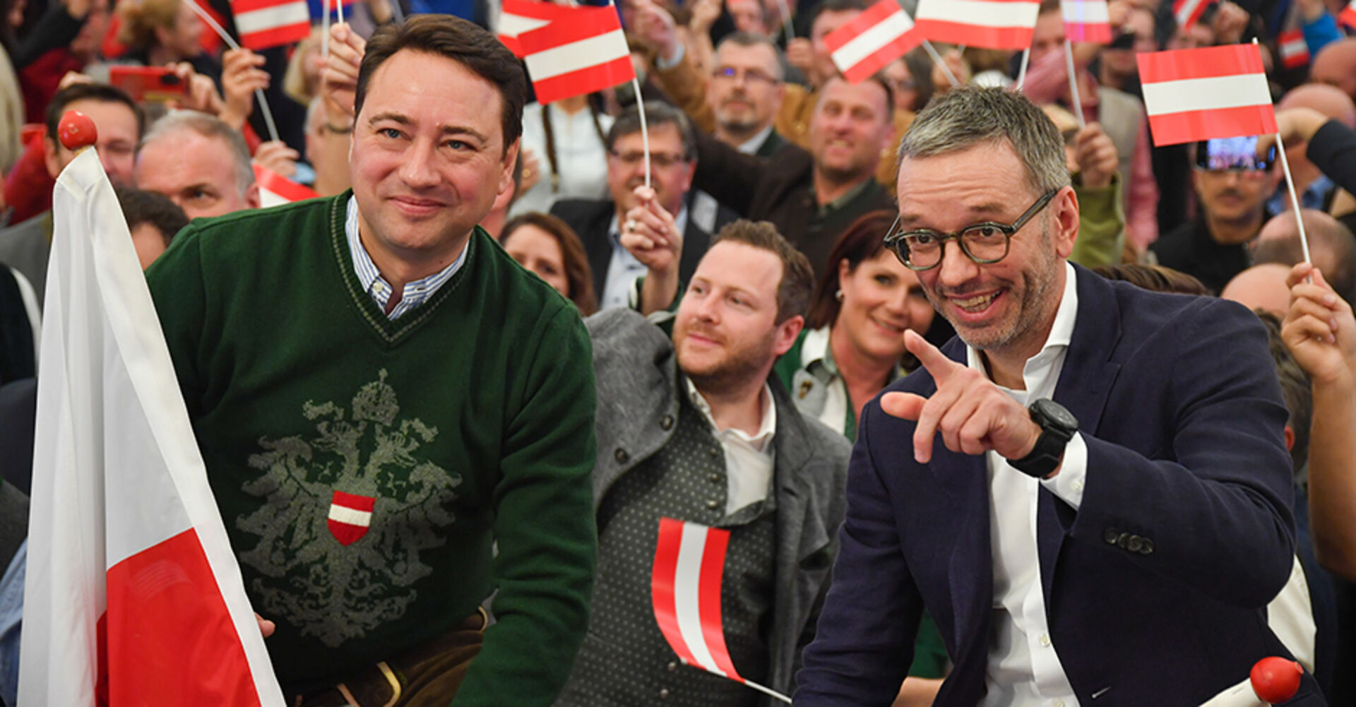 FPÖ-Bundesparteiobmann Herbert Kickl und Manfred Haimbuchner
