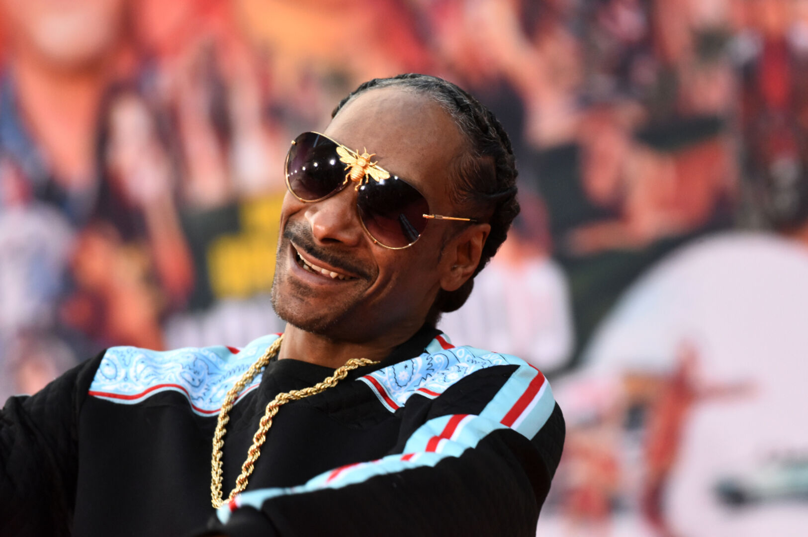Snoop Dogg lacht