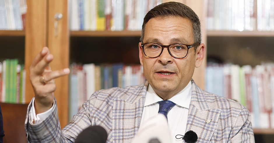 Gerald Grosz bei der Präsentation seines neuen Buches