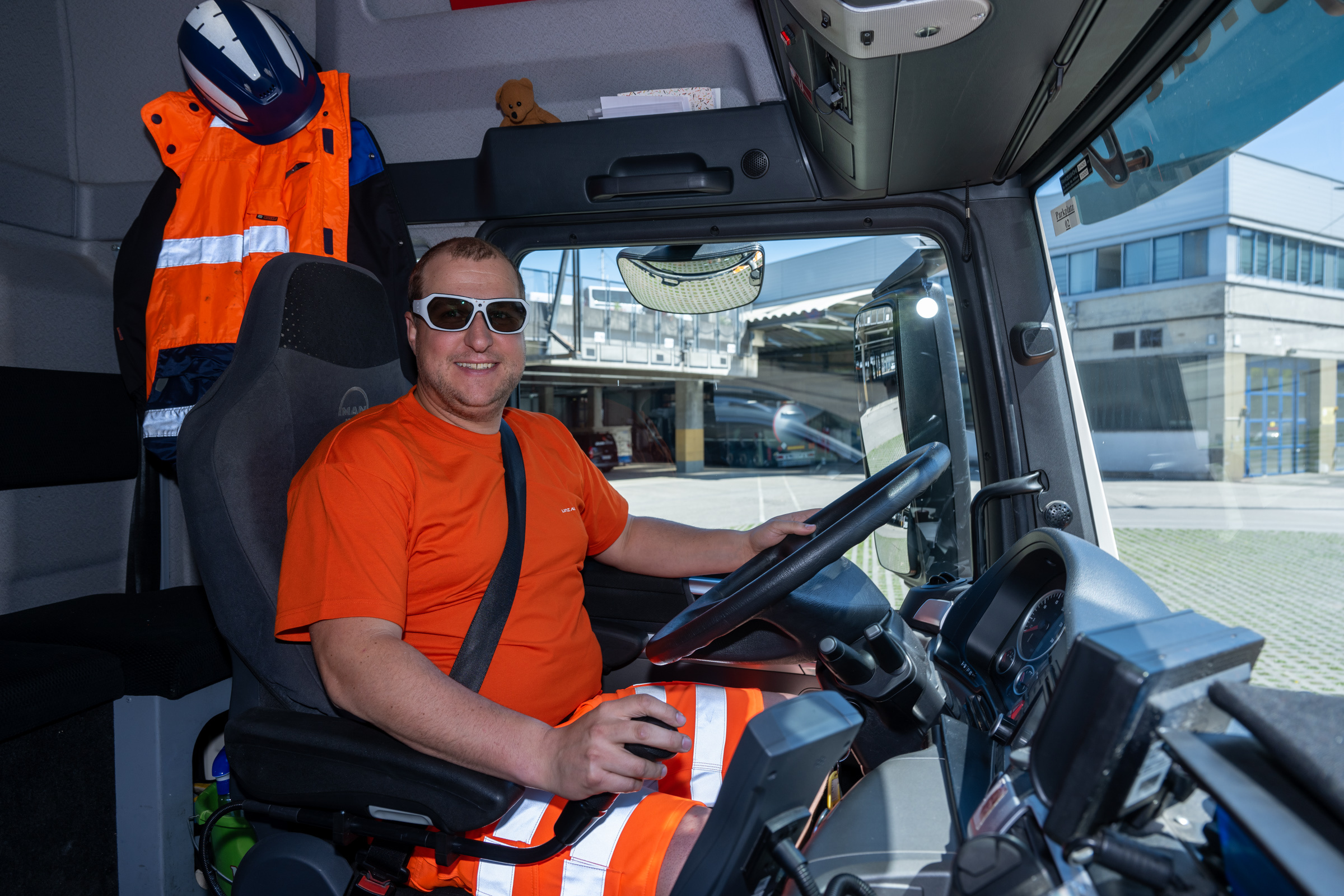 Daniel Kitzmüller mit AUVA Eyetracking-Brille