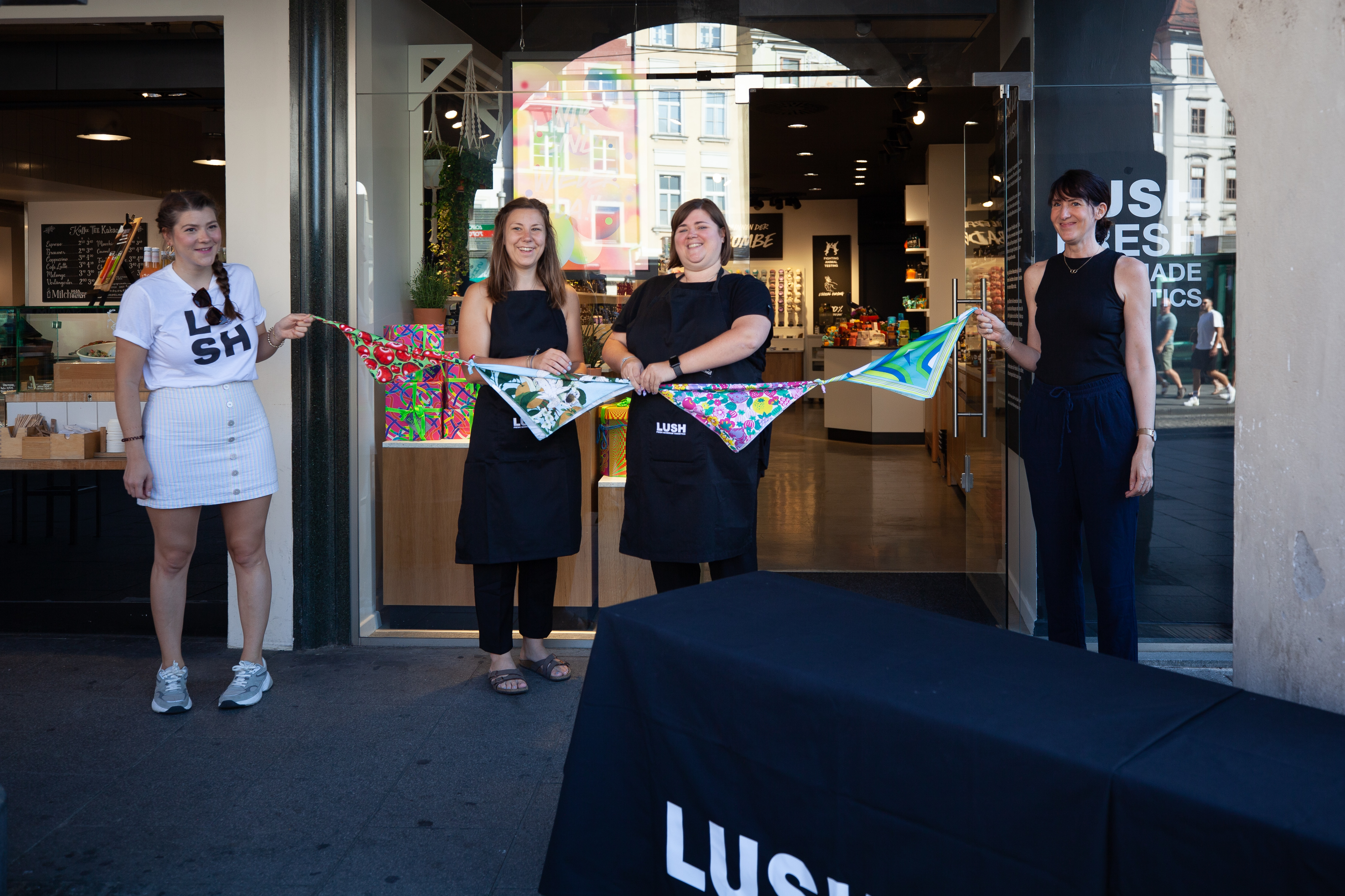 Die Mitarbeiter von Lush Graz