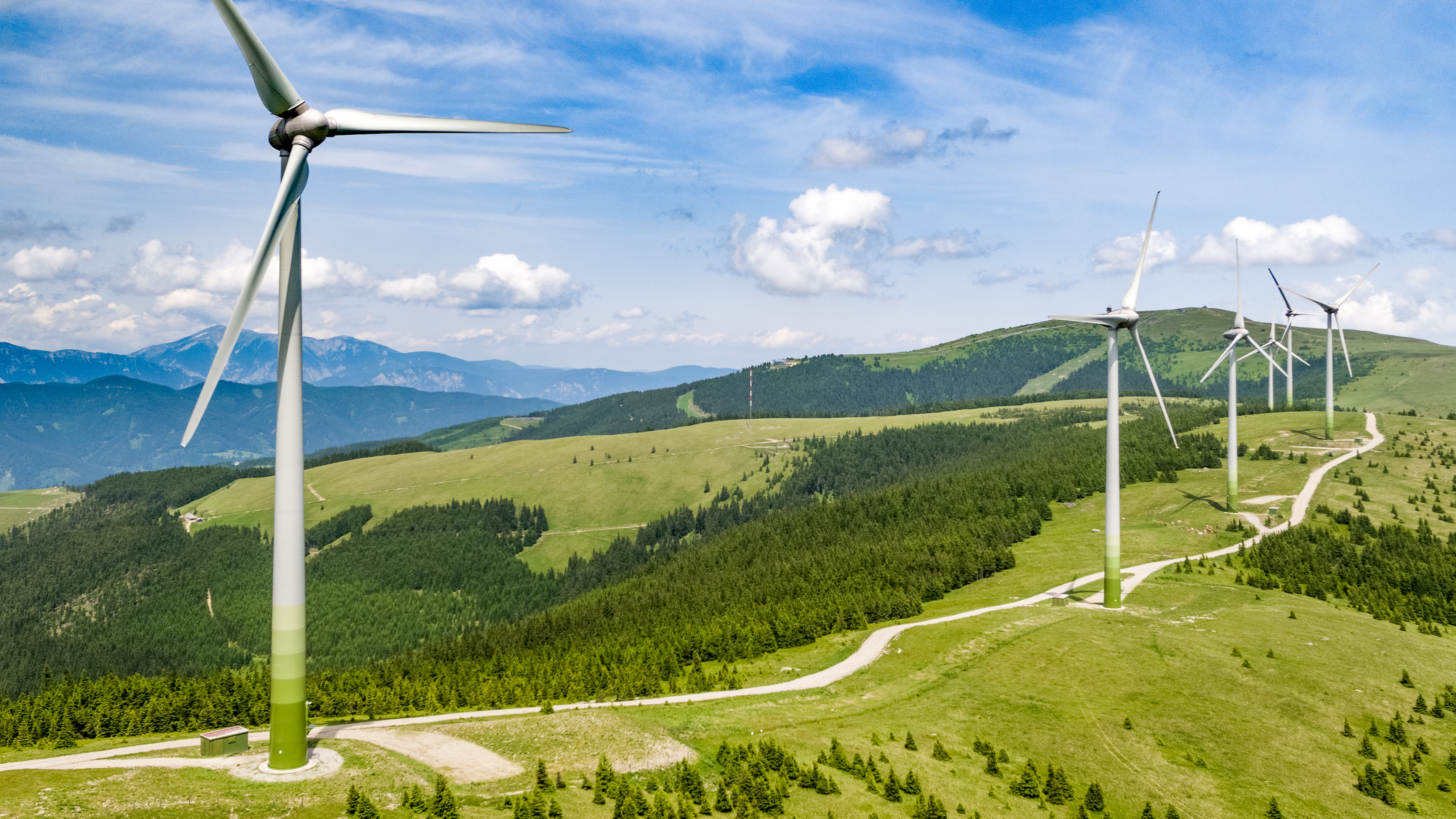 Windräder auf der Pretulalpe