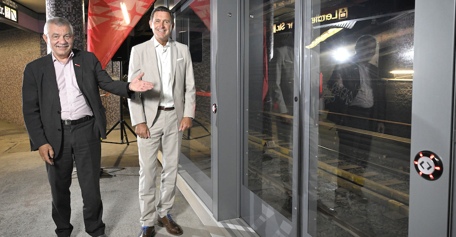 Wiener Linien-Geschäftsführer Günter Steinbauer und Öffi-Stadtrat Peter Hanke | Credit: Wiener Linien/ Johanes Zinner