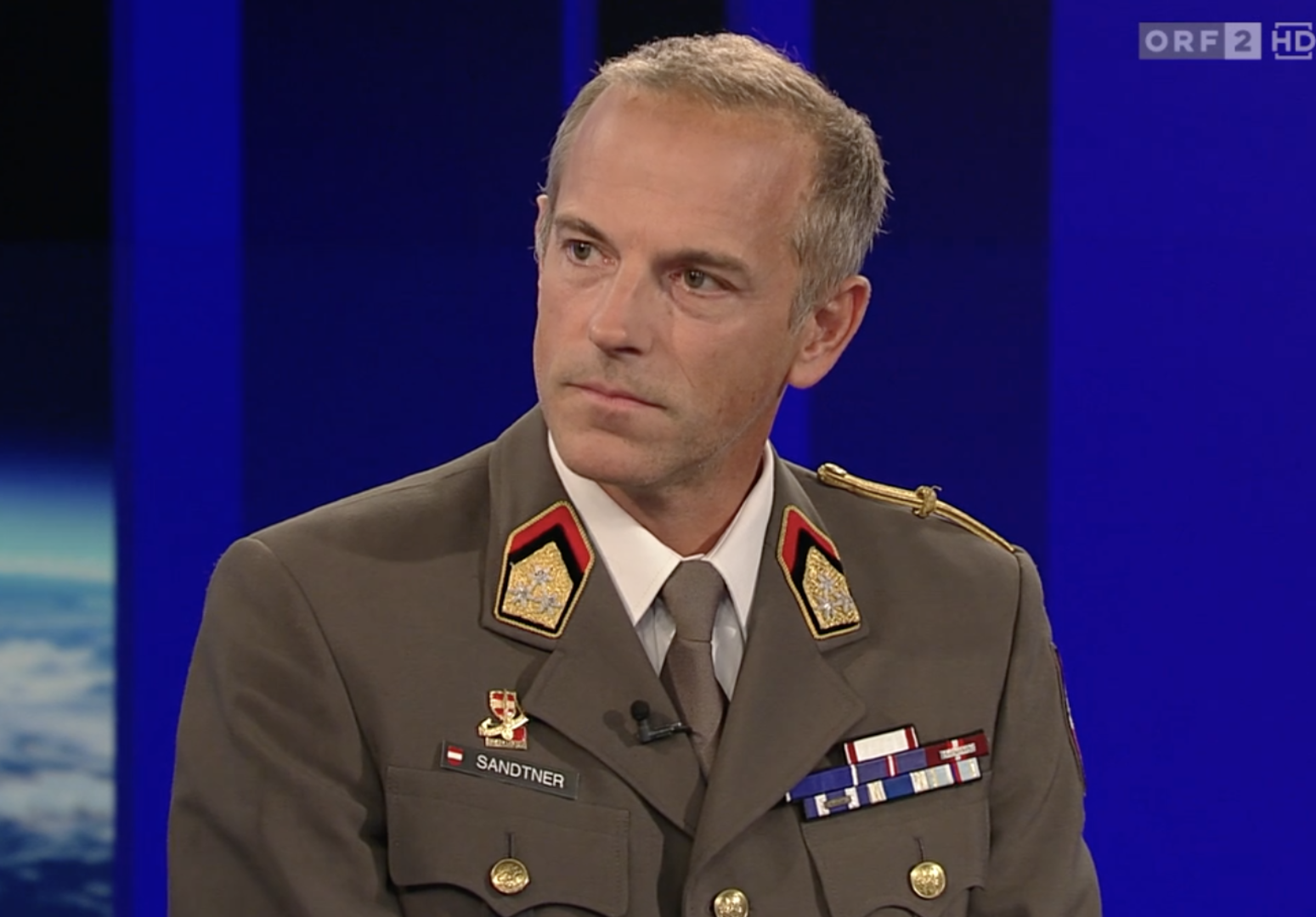 Oberst in der ZIB 2 | tvthek.orf.at/Screenshot