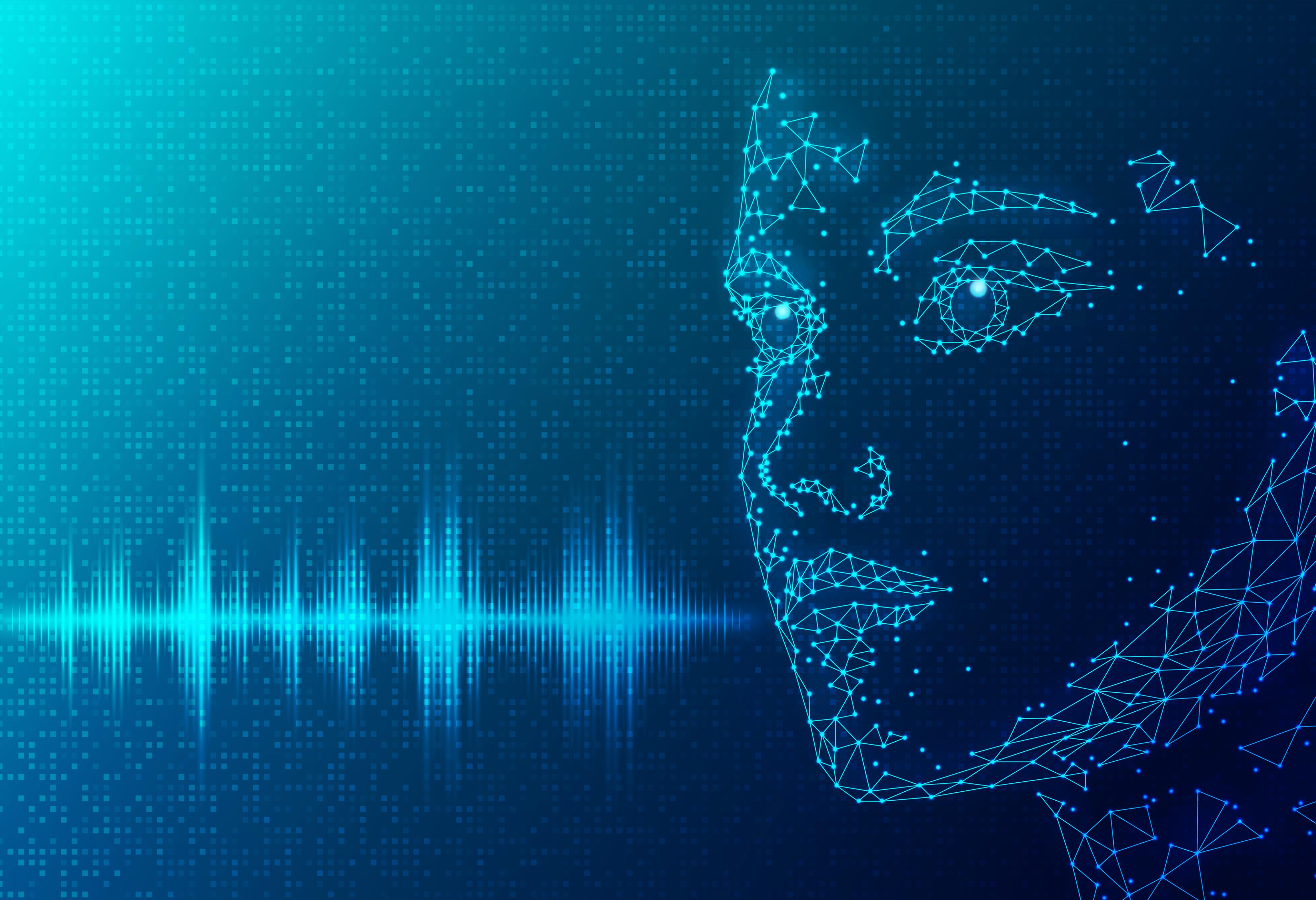 Künstliche Intelligent analysiert Stimme. | Credit: iStock.com/ArtemisDiana