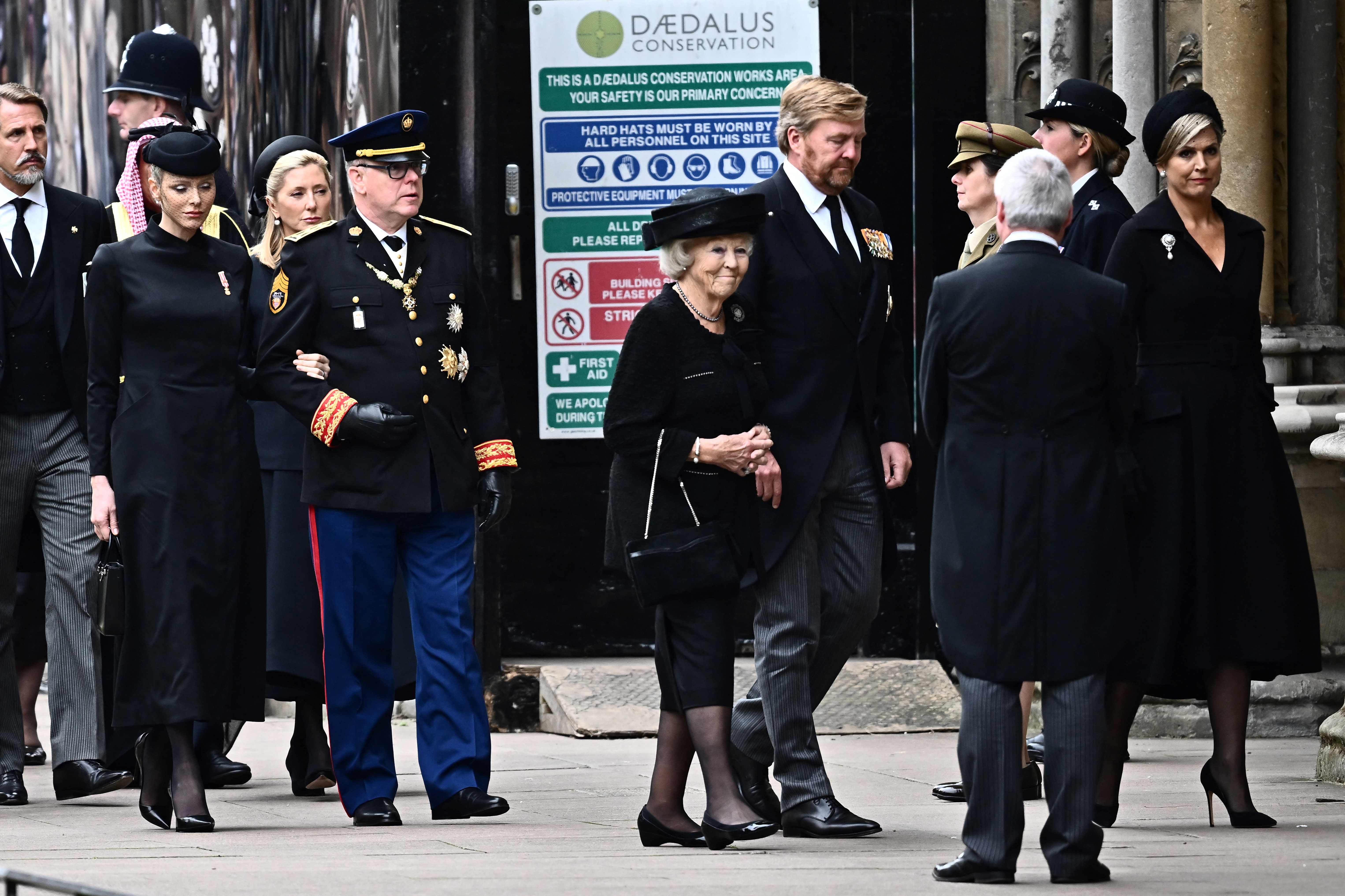 Holländische Royals und das Fürstenpaar von Monaco| Credit: MARCO BERTORELLO / AFP / picturedesk.com