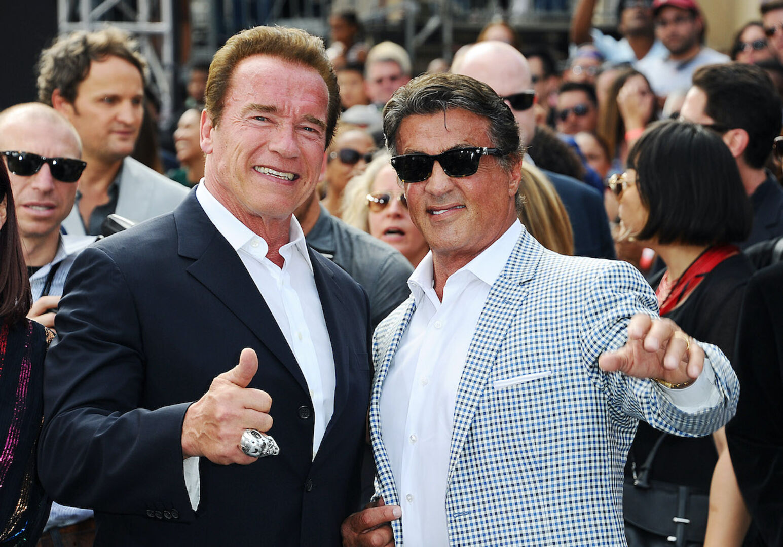 Arnold Schwarzenegger und Sylvester Stallone