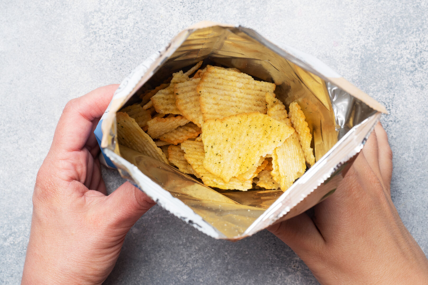 Eine Tüte mit Chips
