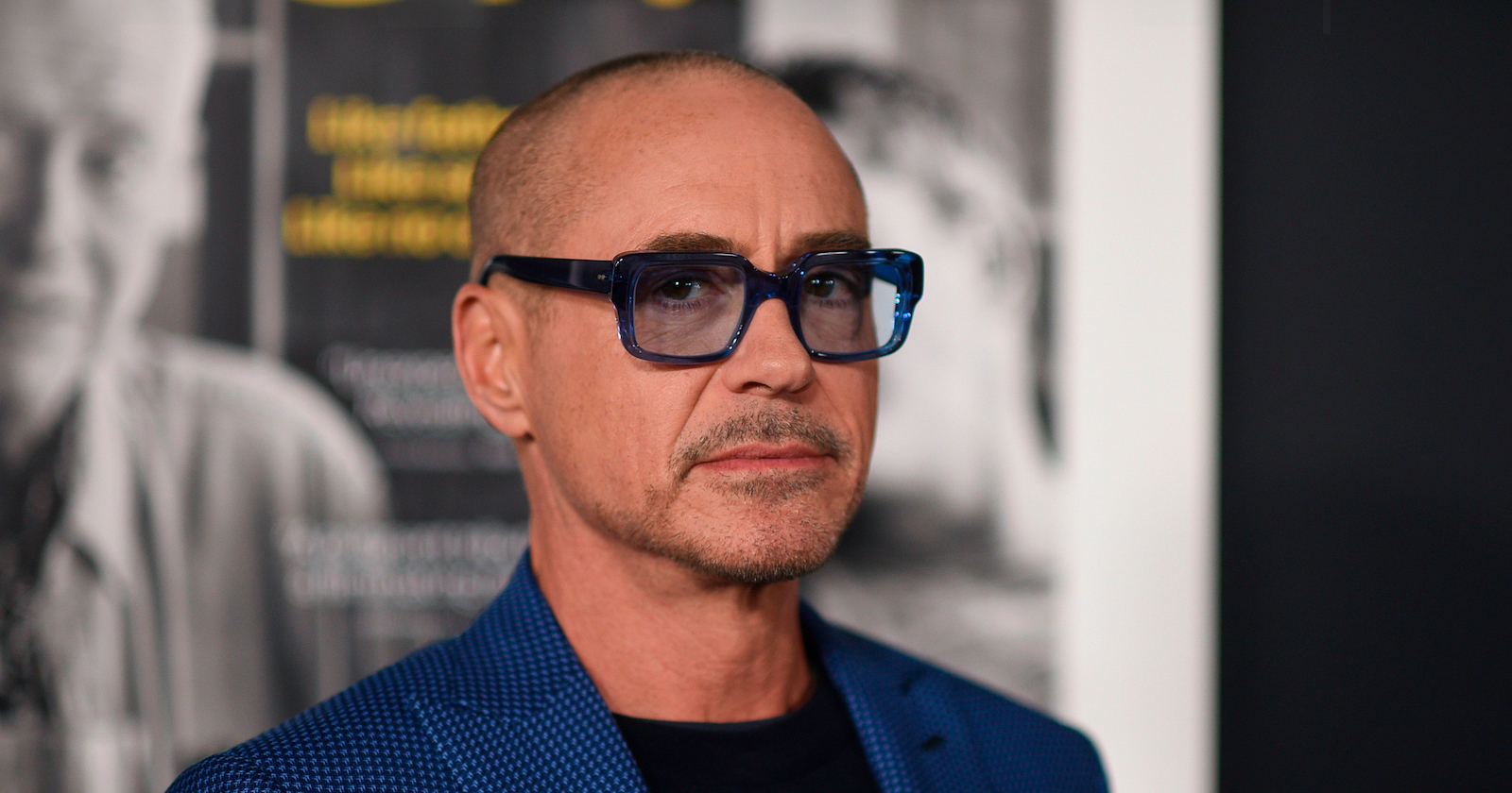 Robert Downey Junior mit Glatze