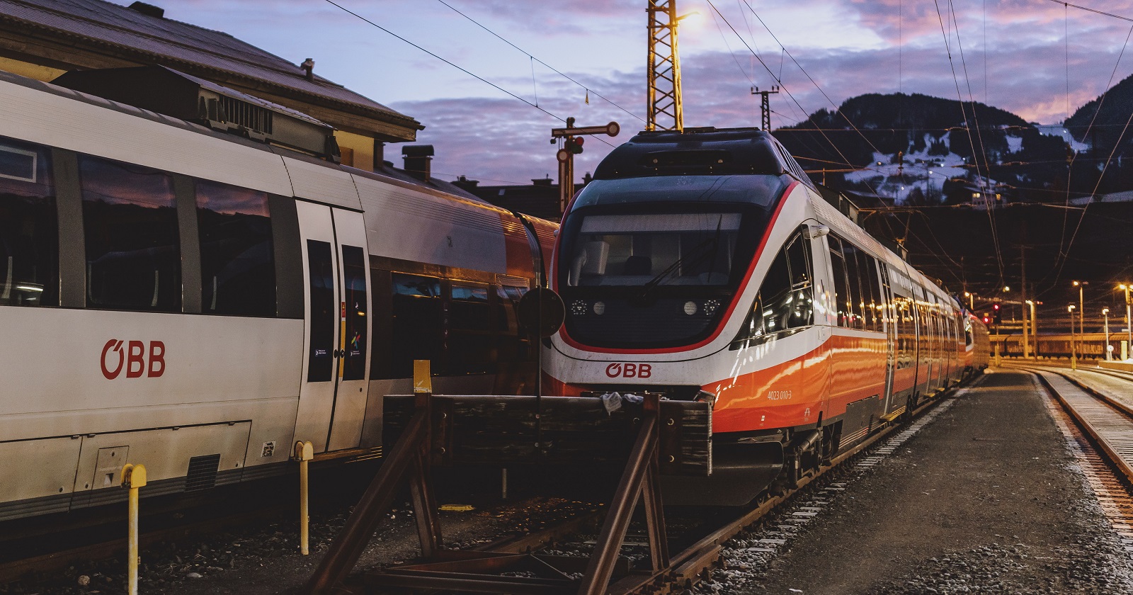 Ein Zug der ÖBB