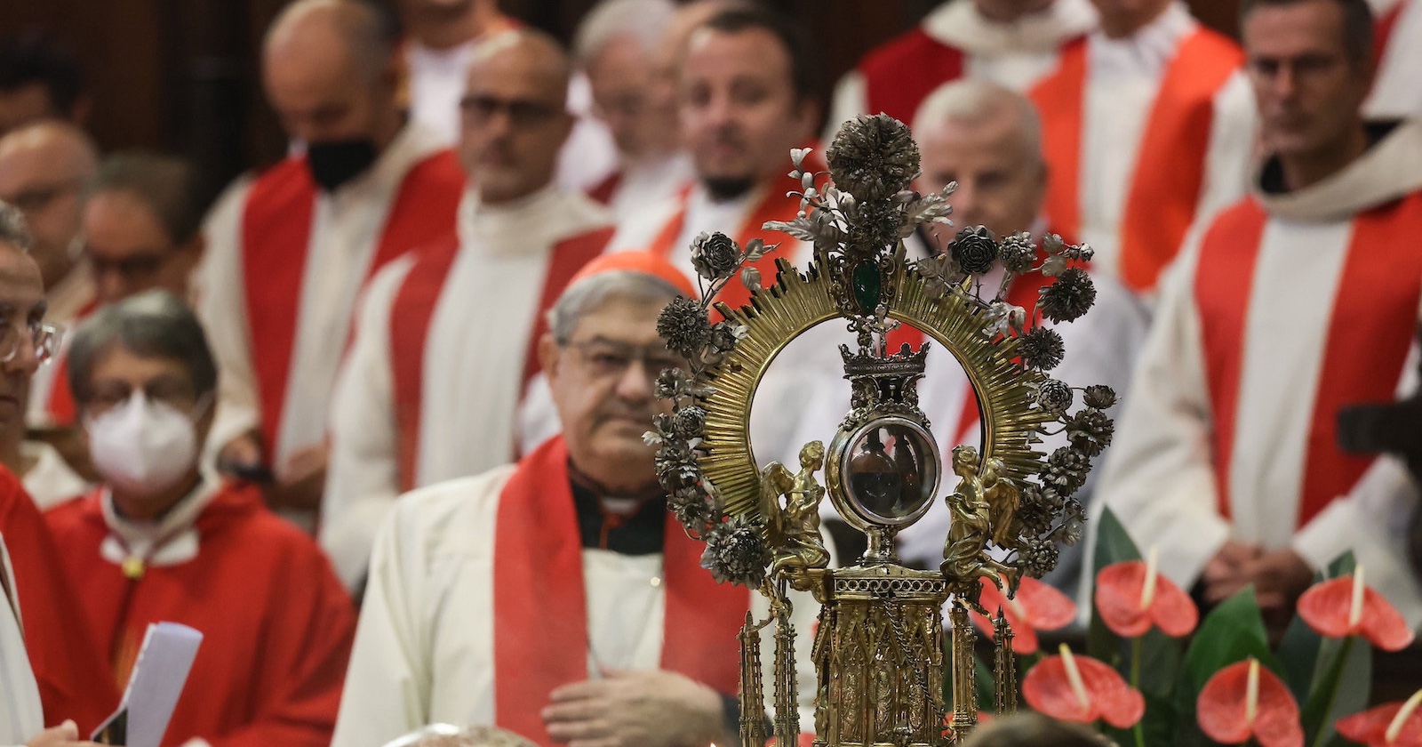 Die Ampulle mit dem Blut des Heiligen Heiligen Januarius in Neapel. | Credit: laPresse / EXPA / picturedesk.com