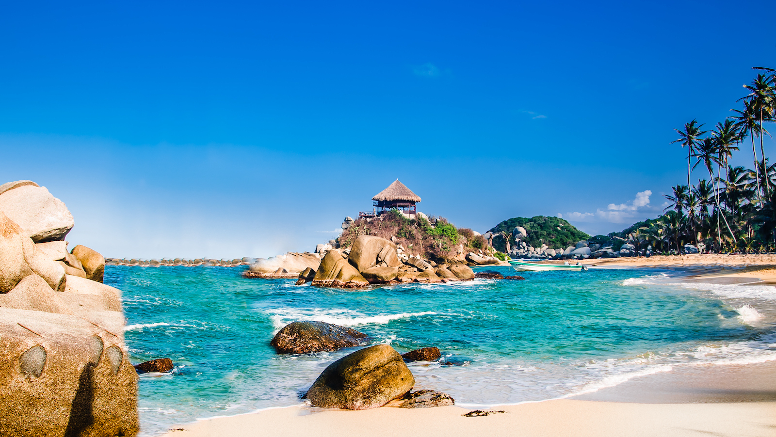 Kolumbien: Strand, Meer und Felsen