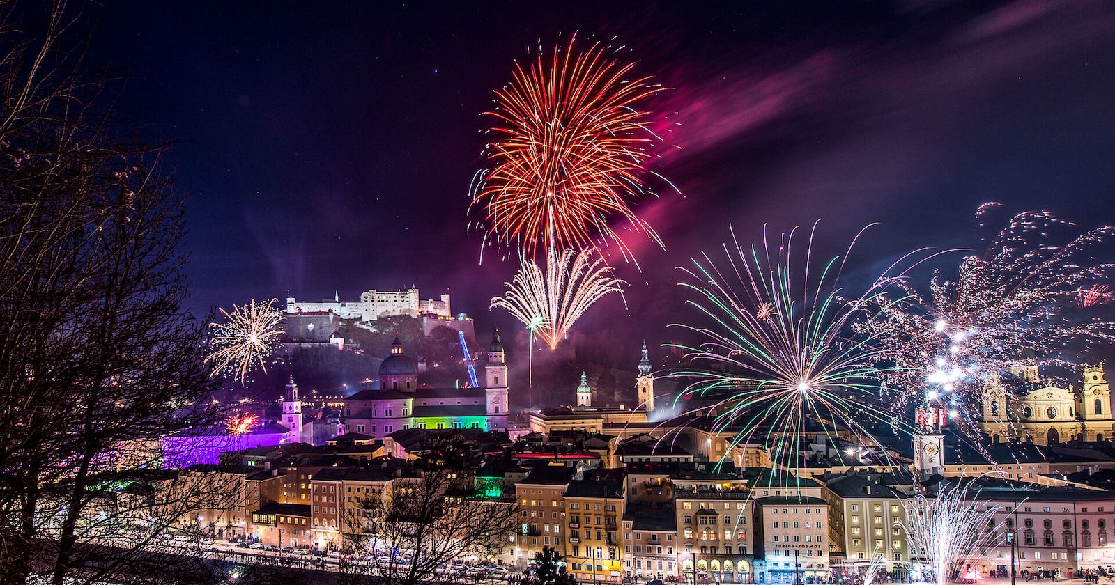 Silvester-Feuerwerk in Salzburg | Credit: Tourismus Salzburg / Günter Breitegger