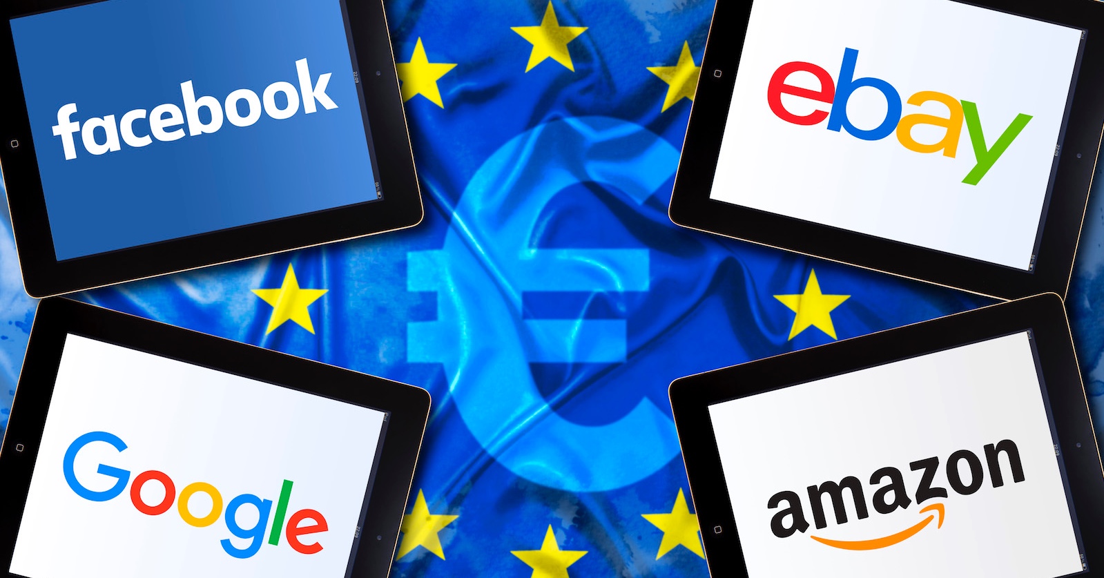 Logos der großen Online-Konzerne | Credit: Christian Ohde / ChromOrange / picturedesk.com