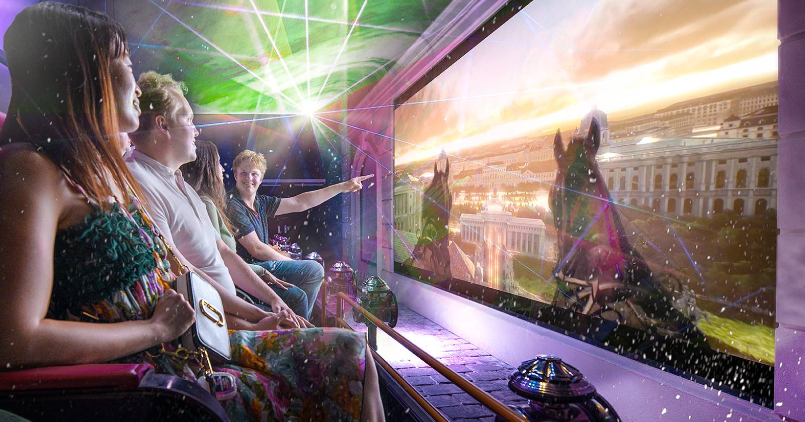 Zuseherinnen und Zuseher bei einer Vorführung von Time Travel | Credit: Time Travel in Vienna