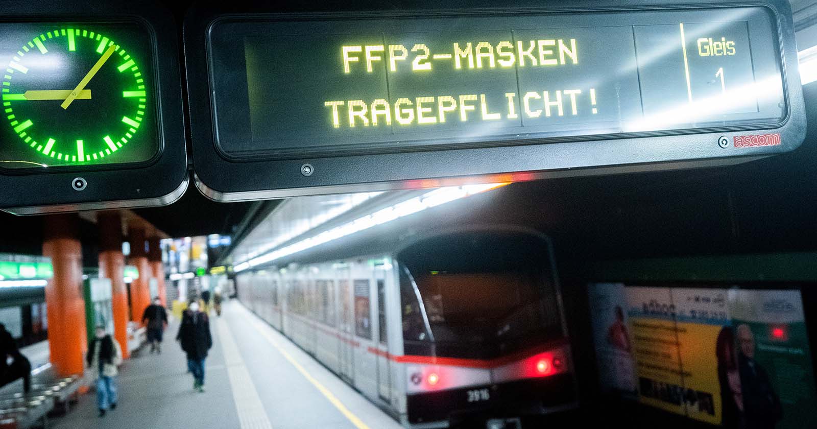 Bis 1. März galt in den Wiener-Öffis Maskenpflicht