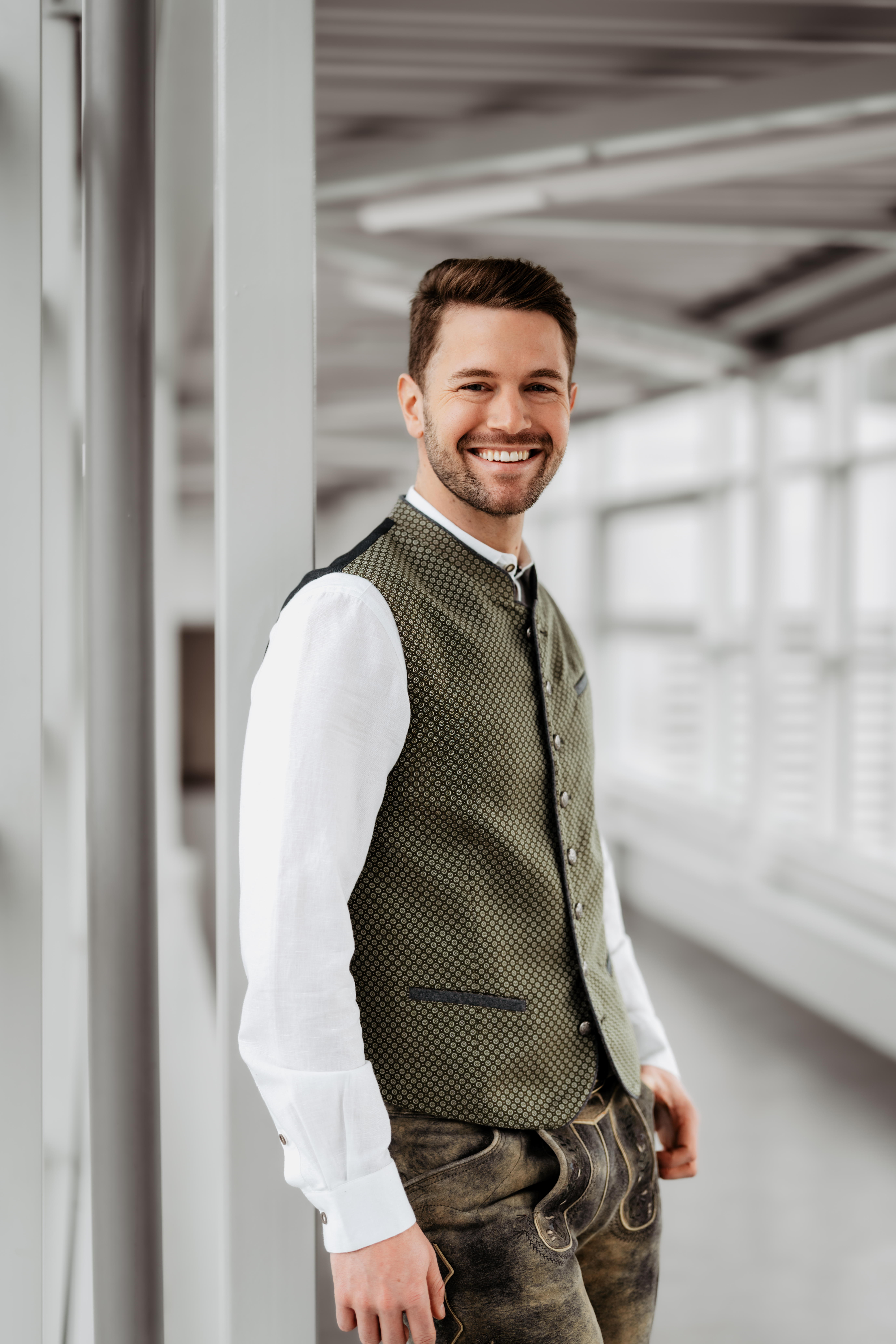 Herren Gillet Grün