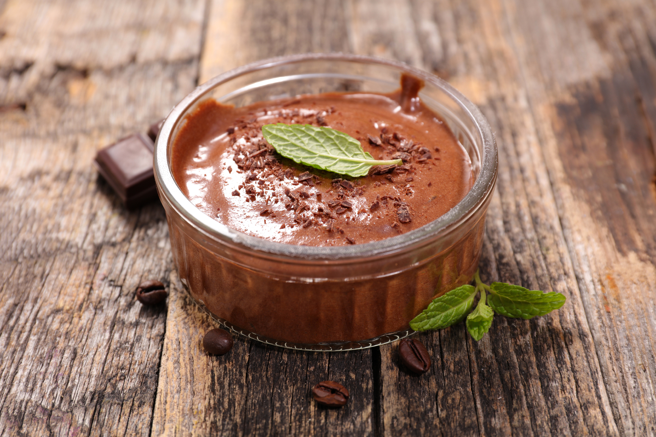 Mousse au Chocolat im Glas