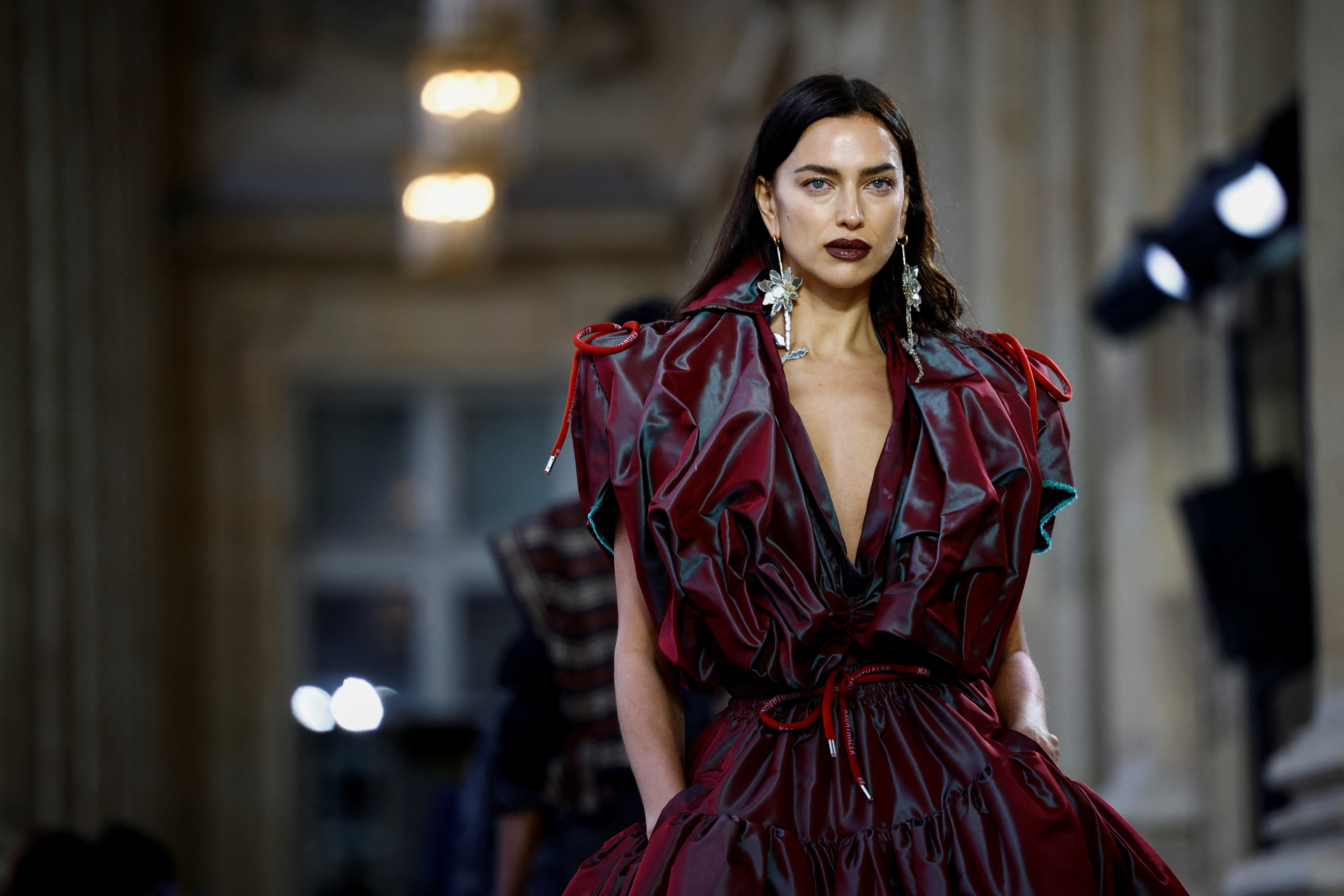 Supermodel Irina Shayk am Catwalk