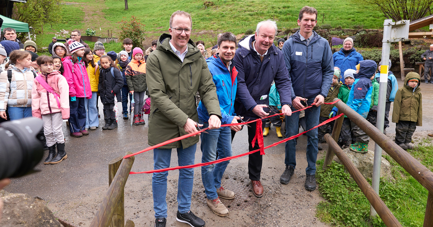 LR Christian Gantner, GF Manuel Krisits-Steinparzer (BIO AUSTRIA Vorarlberg), Götzis Bgm. Christian Loacker, BIO AUSTRIA Vorarlberg Obmann Jürgen Bereuter